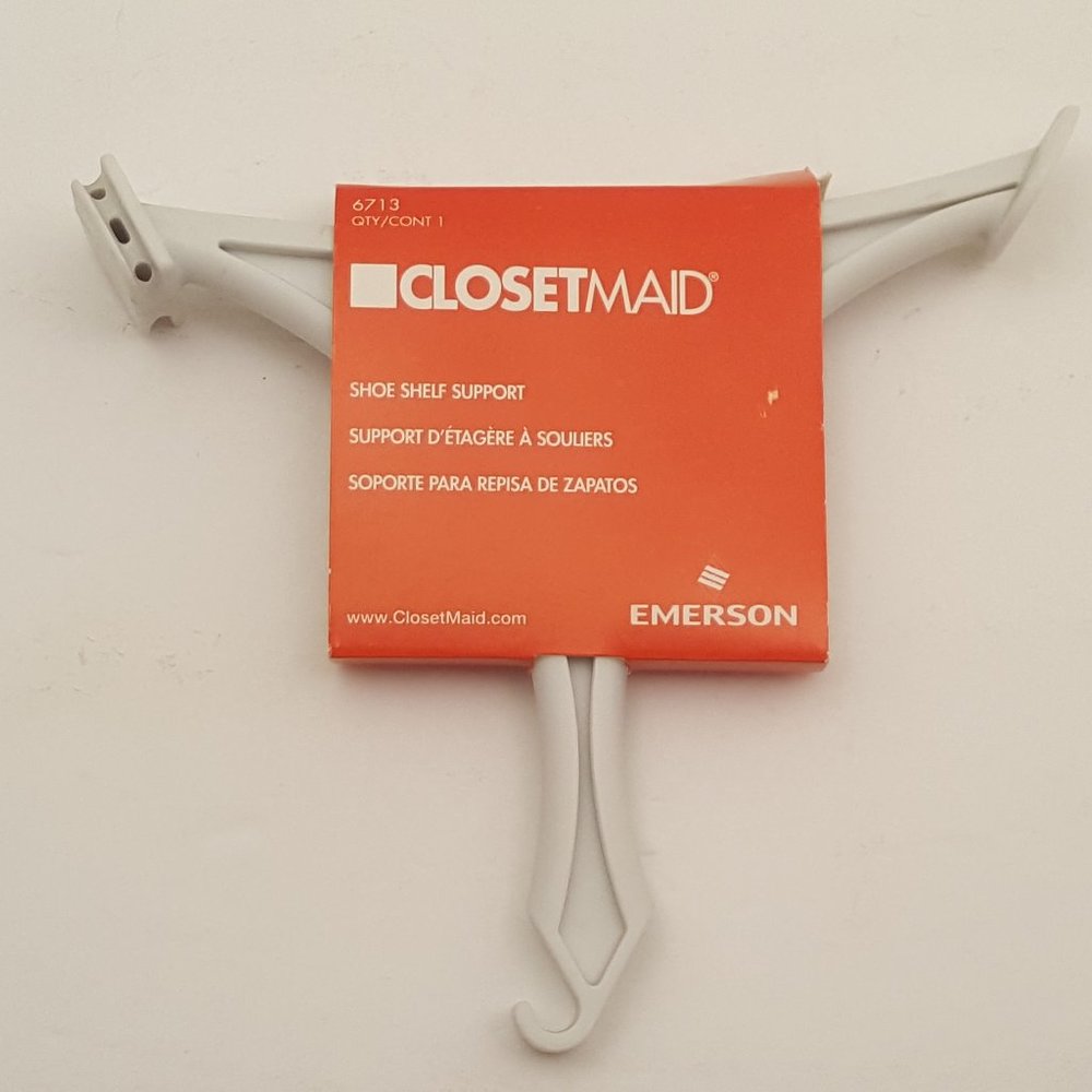 CLOSETMAID Shoe Shelf Support | 6713 | 01-87322-12 | NEW